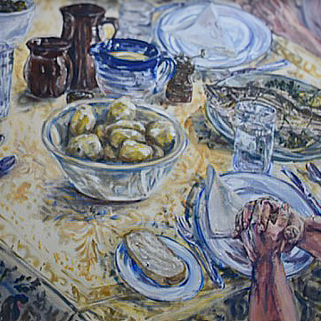 The Blessing, 1999, Acrylic.